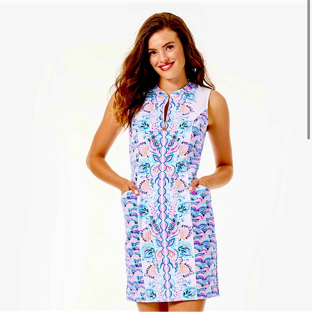 Lilly Pulitzer Courtney Dress Chic Retreat Golf UPF 50+ Luxletic